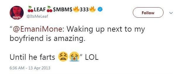 Leaf’s Sarcastic Post Related to her Boyfriend